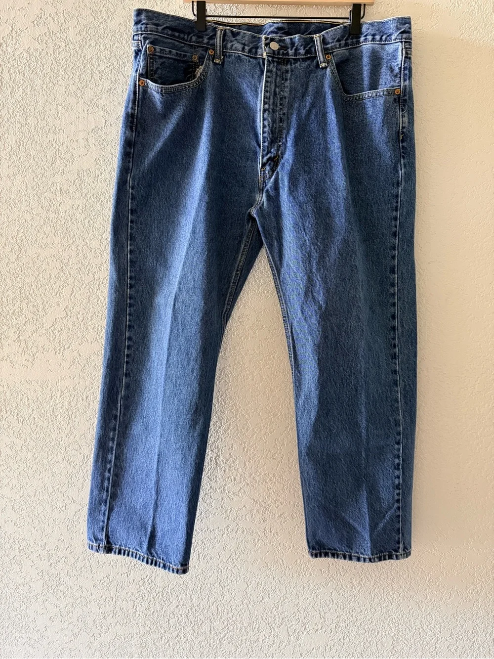LEVIS Men’s 505 Denim Straight Jeans 100% Cotton Size 42X30